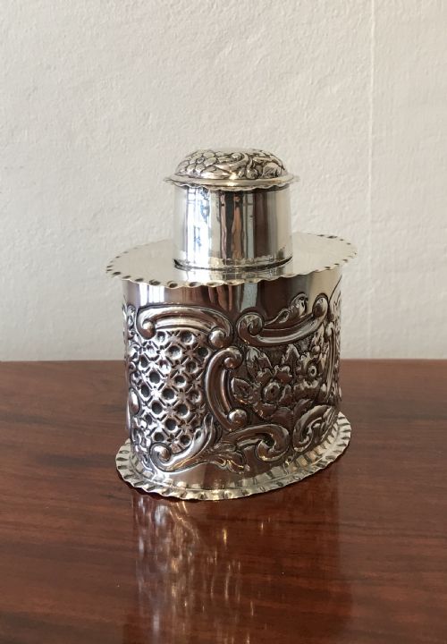 Edwardian Silver Tea Caddy, 1903