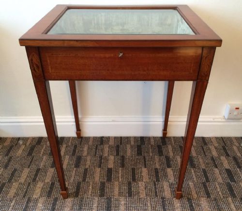 Edwardian Inlaid Bijouterie Cabinet