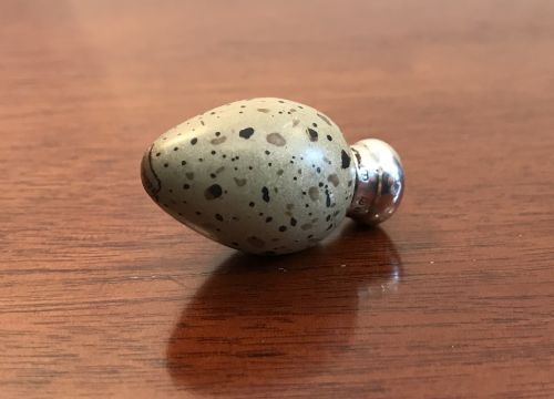 Rare Victorian Birds Egg Scent Bottle