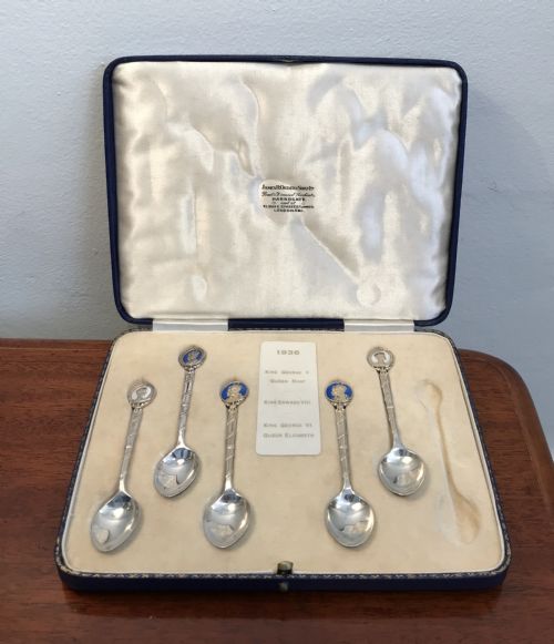 Collection of Royal Monarch Silver Spoons, 1936