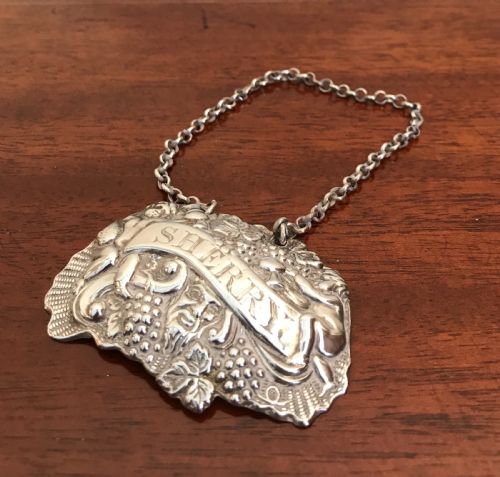 George III Irish Silver Decanter Label