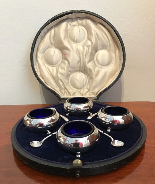 George V Set of Four Silver Salts