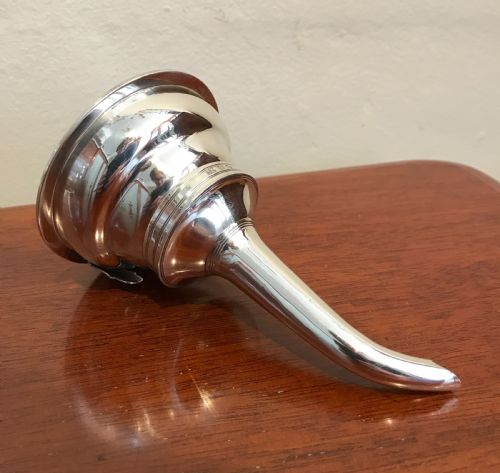George III Silver Wine Funnel by John Emes, Hallmarked London 1798