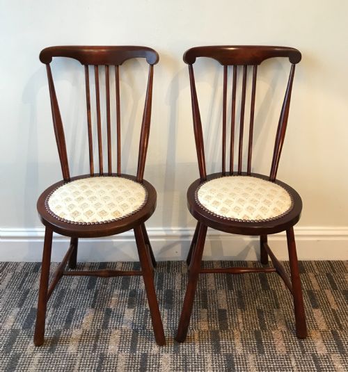 Pair Victorian Bedroom Chairs
