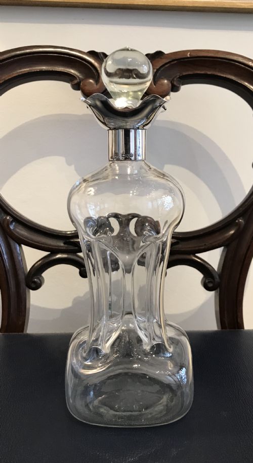 Fantastic Victorian Glug Glug Decanter by Hukin & Heath