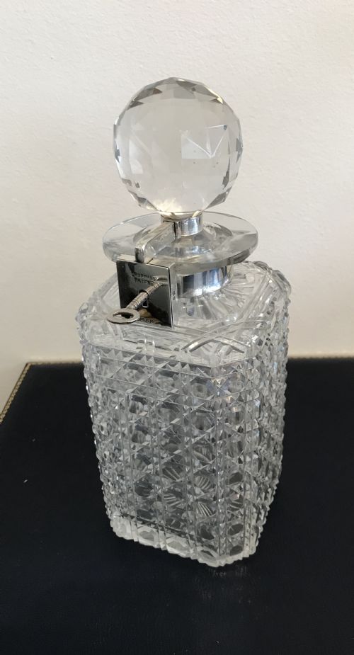 Rare Chapman Patent Locking Decanter