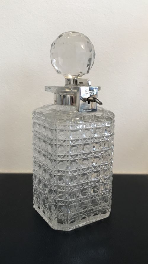 fig 1. Rare Chapman Patent Locking Decanter