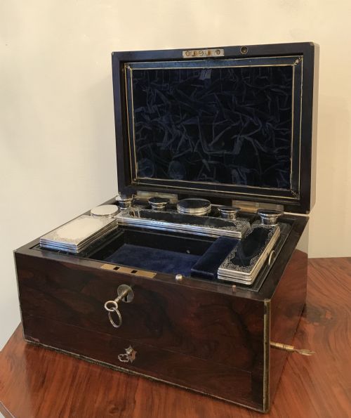 Victorian Rosewood Musical Vanity Box