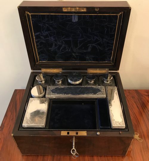 fig 1. Victorian Rosewood Musical Vanity Box