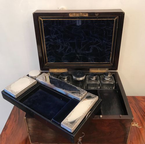 fig 2. Victorian Rosewood Musical Vanity Box