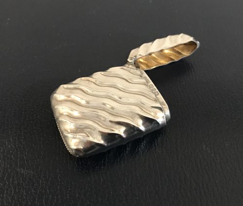 Rare Victorian Silver Vesta by Lines Bunn Mason