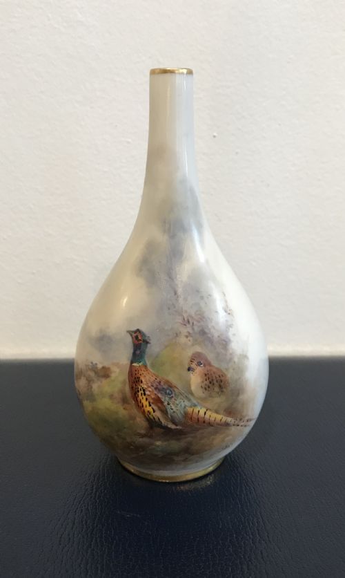 Royal Worcester Vase by James Stinton