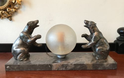 Wonderful Art Deco Polar Bear Lamp