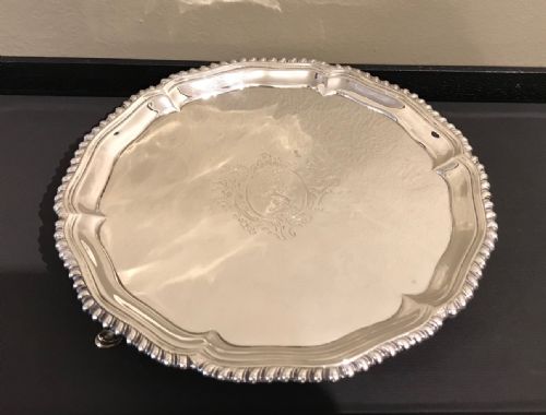 Stunning George III Silver Salver, Elizabeth Cooke