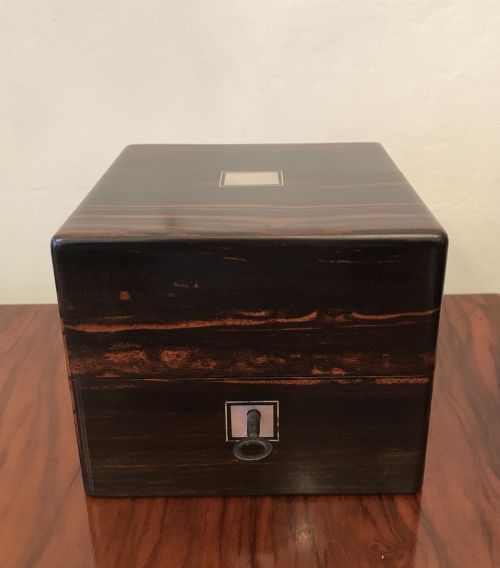Stunning Victorian Coromandel Perfume Bottle Box