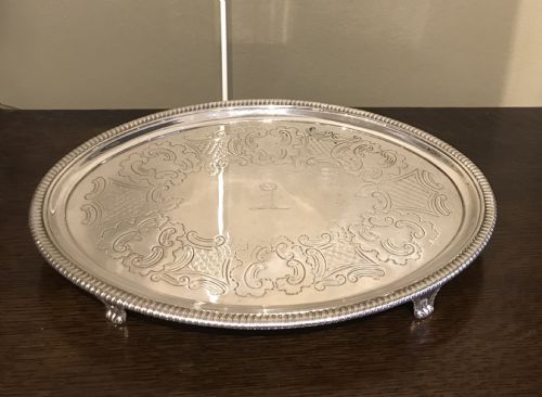 George III Silver Salver by Hannam & Crouch, 1801