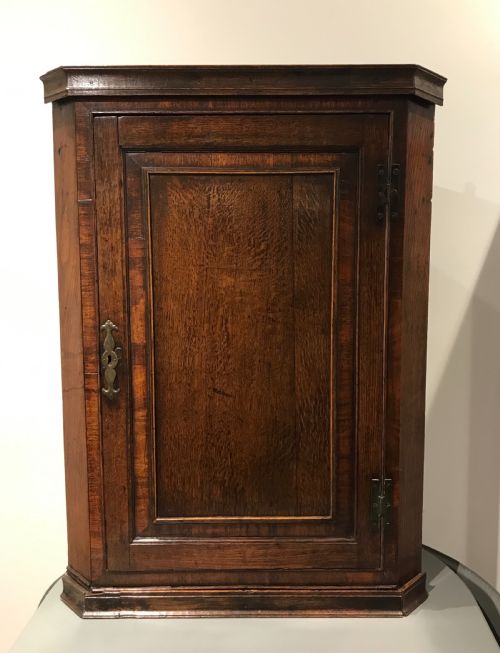 18th Century Oak Corner Cupboard