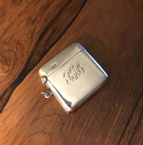 George V Silver Vesta Case, Chester