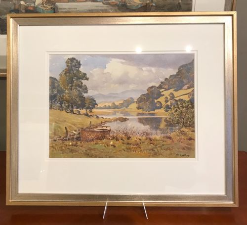 John Ernest Aitken Watercolour, Lake District, Cumbria
