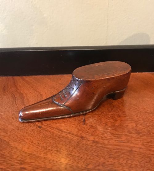 Victorian Mahogany Snuff Shoe