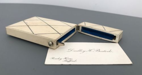 Superb Quality Ivory and Silver Card Case
