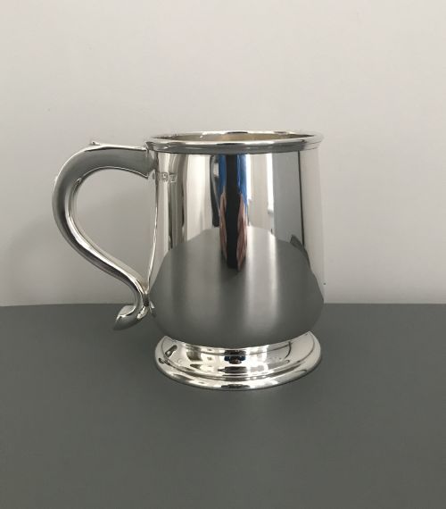 Solid Silver Pint Tankard