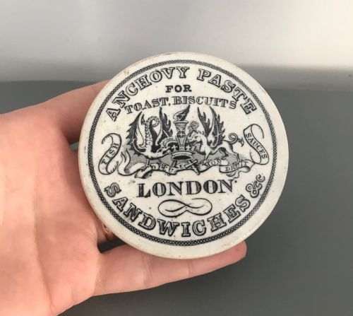 Victorian Anchovy Paste Pot Lid