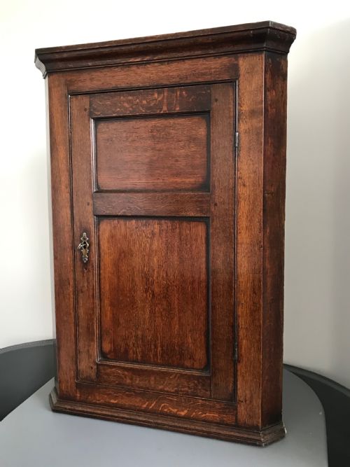 Georgian Oak Corner Cupboard