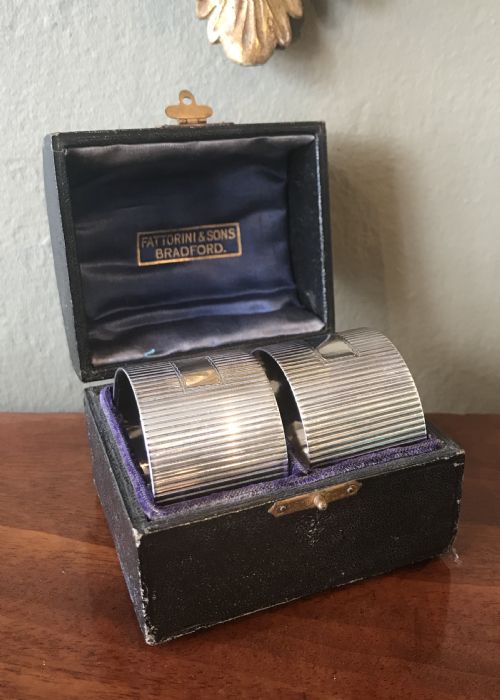 Good Pair of Edwardian Solid Silver Napkin Rings
