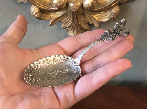 Victorian Silver Caddy Spoon, 1897
