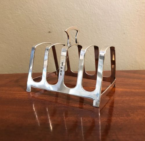 George VI Solid Silver Toast Rack