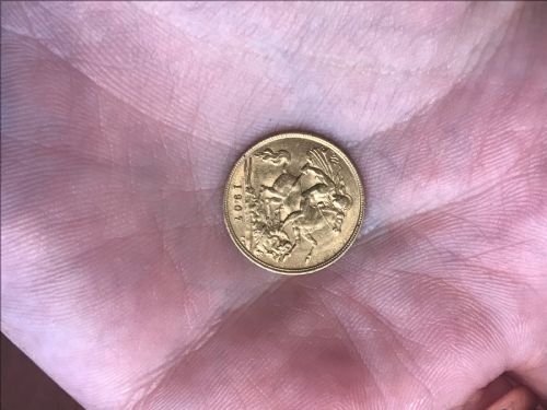 Edward VII Gold Half Sovereign, 1907