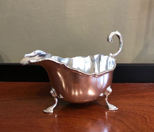 Heavy George V Silver Sauce Boat