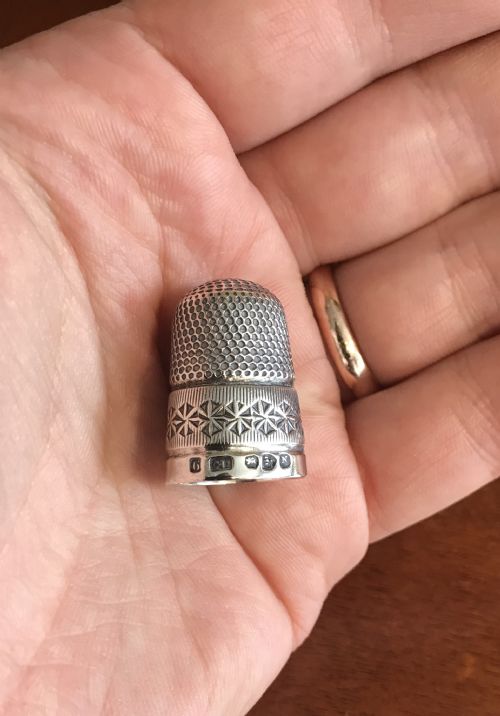 Victorian Silver Thimble by Charles Horner