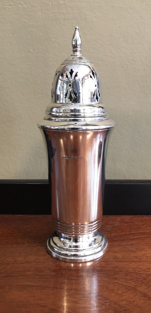 Fabulous Art Deco Solid Silver Sugar Caster