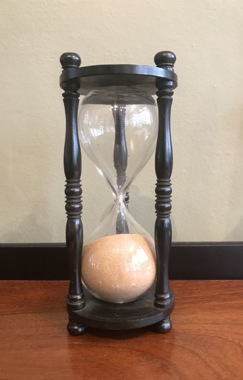 Regency Ebonised Rosewood Sand Timer Hour Glass