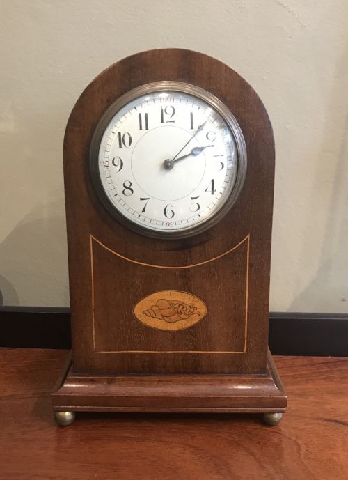 Edwardian Mahogany Mantle Clock
