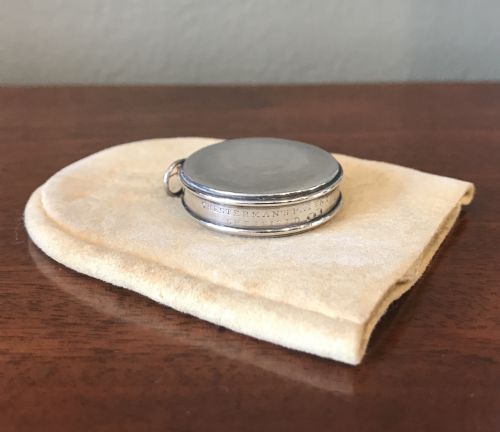 Rare George III Chesterman Patent Silver Tape Measure
