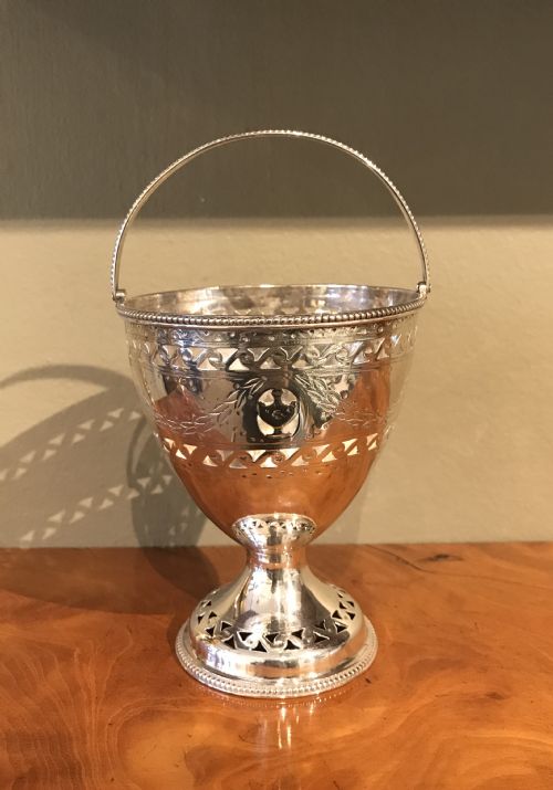 George III Silver Sugar Basket, 1781