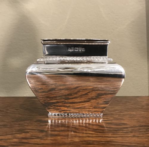 Quality Edwardian Silver Tea Caddy