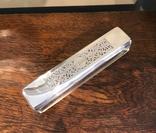 Quality Georgian Silver Dressing Table Jar Box