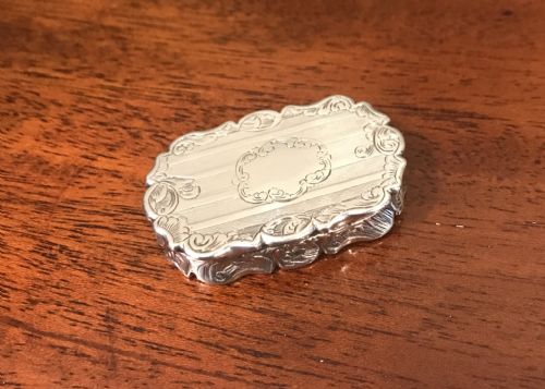 Early Victorian Silver Vinaigrette, 1848