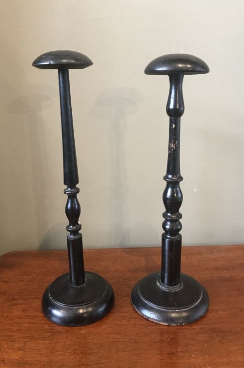 Two Georgian Wig Stands