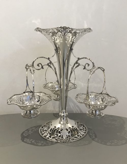 Impressive George V Solid Silver Epergne