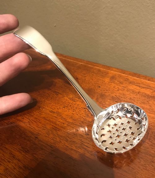 George III Solid Silver Sifter Spoon, 1814