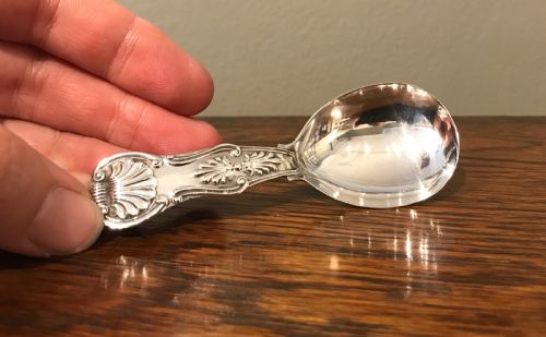 Early Victorian Silver Caddy Spoon, Newcastle