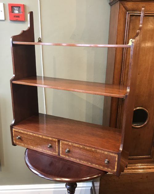 Edwardian Mahogany Wall Shelves