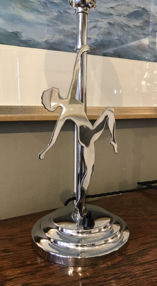 fig 1. Fabulous Art Deco Chrome Table Lamp