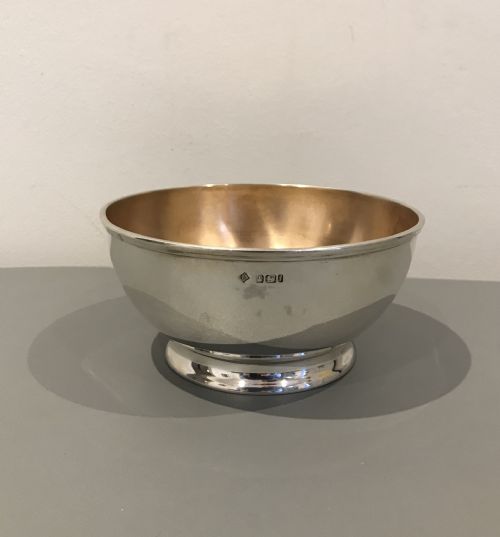 Late Victorian Solid Silver Bowl, 1901