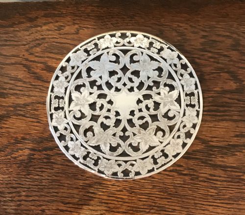 Ornate Solid Silver Teapot Stand